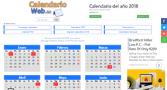 Desktop Screenshot of calendarioweb.es